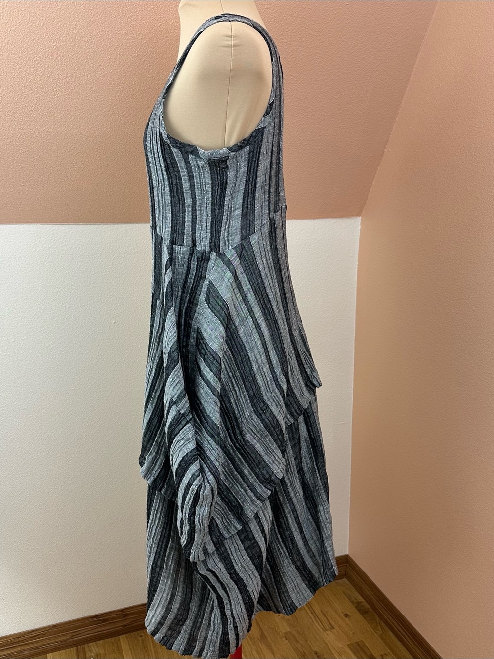 Dress To Kill Jane Mohr Dress ONE SIZE 100% Cotton Crinkle Gauze Lagenlook NWOT - Picture 10 of 13